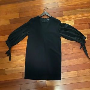 Long sleeve black dress